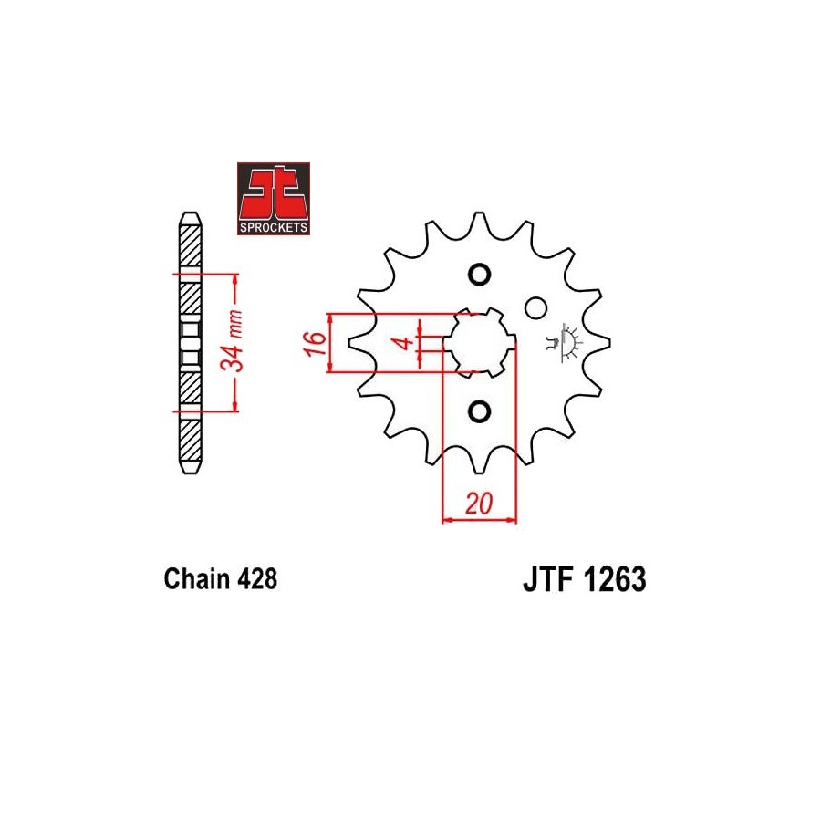 Service Moto Pieces|Transmission - Couronne - JTR-835 - 428 - 49 dents |Chaine 428|29,00 €