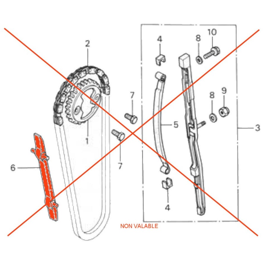 Service Moto Pieces|Distribution - Tendeur - CB650 - RC03|Distribution|0,00 €