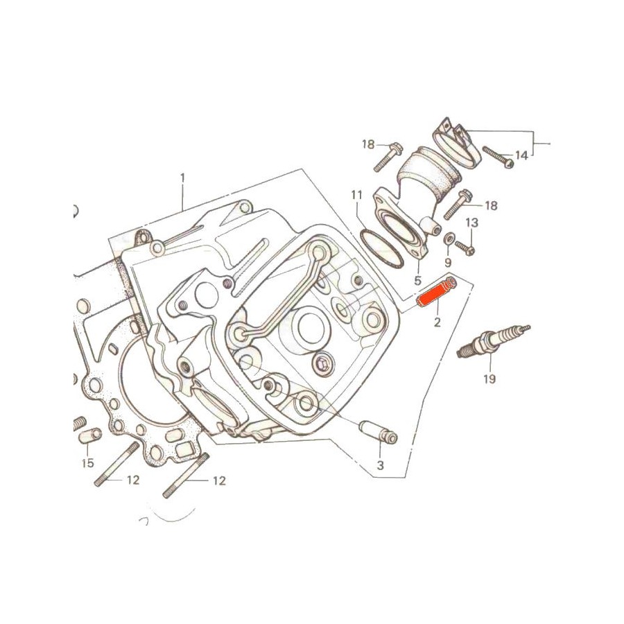 Service Moto Pieces|Moteur - Guide de Soupape - Admission / Echappement - CX400 - CX500 - VT750 - VT1100 .......|Couvercle culasse - cache culbuteur|41,20 €