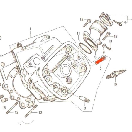 Service Moto Pieces|Moteur - Guide de Soupape - Admission / Echappement - CX400 - CX500 - VT750 - VT1100 .......|Couvercle culasse - cache culbuteur|41,20 €