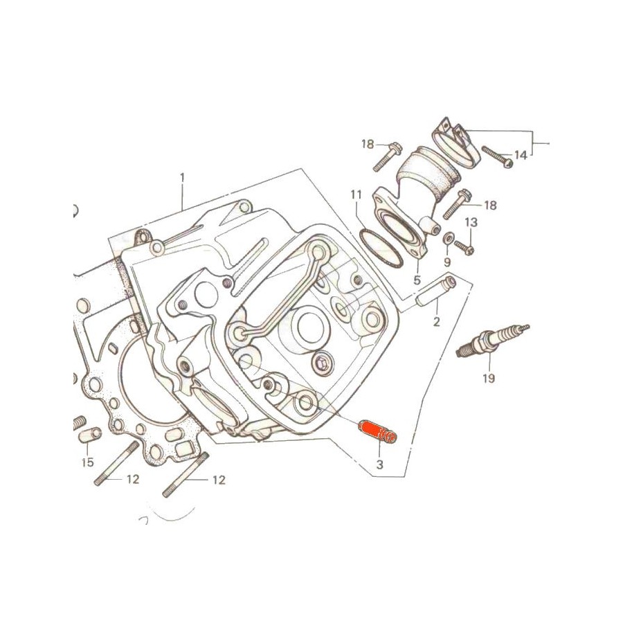 Moteur - Guide de Soupape - Echappement  - CX400/CX500