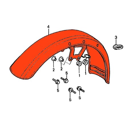 Roue Avant - garde boue - RC01