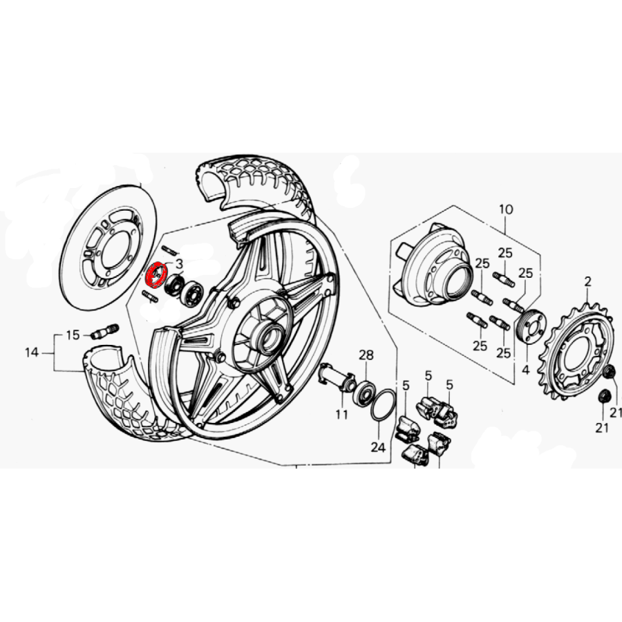 Service Moto Pieces|Bras oscillant - Rondelle cache pousiere - (x1) - 11012-1029|bras oscillant - bequille|14,90 €