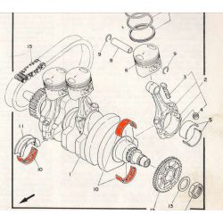 Service Moto Pieces|1977 - XS750 - (1T5)