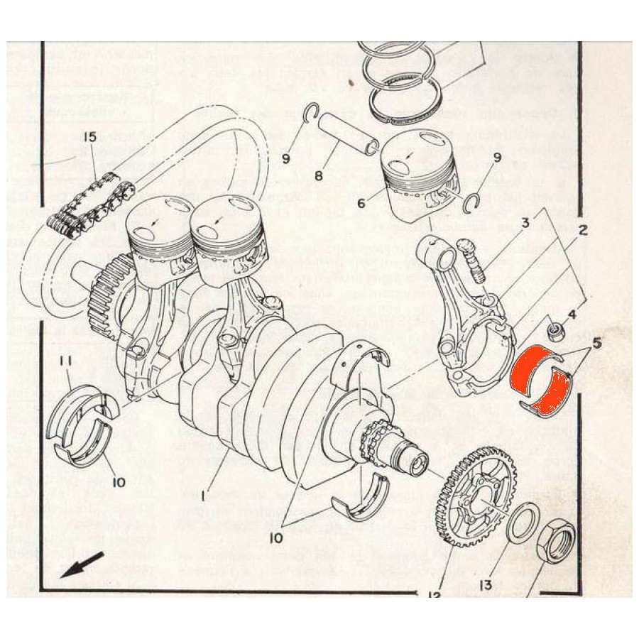 Service Moto Pieces|Moteur - Vilebrequin - Clavette - 902-80030-17|Bloc Moteur - Vilebrequin |4,50 €