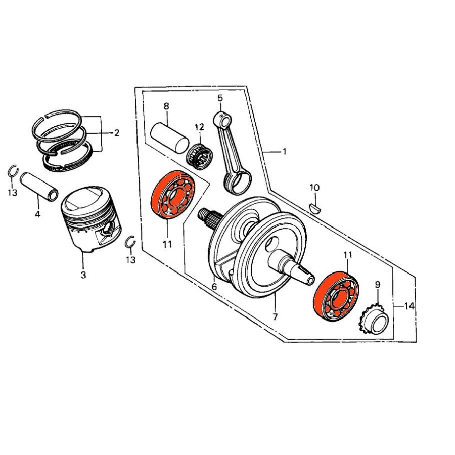 Service Moto Pieces|XR200 R - (ME020 / ME040) - 1981-1983