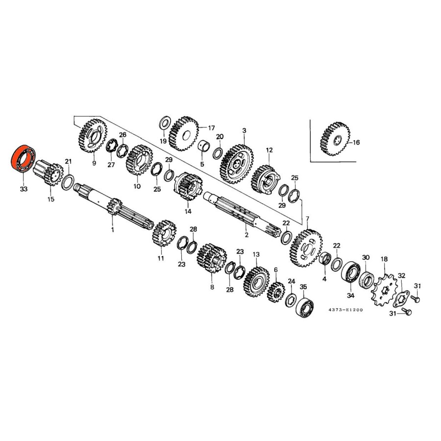 Service Moto Pieces|Roulement - Roue (1 pcs) - 6304 2RS C3 - 20x52x15 mm|Roulement|13,95 €