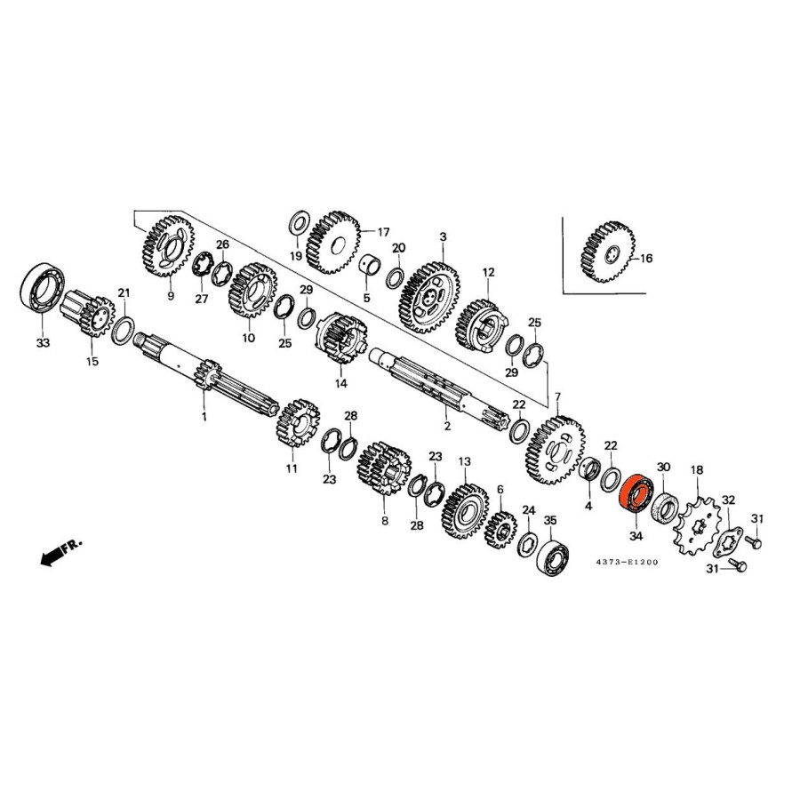 Service Moto Pieces|Moteur - Pochette joint a levre -  Kit joint Spy - CB750 K0-K6 - F1|pochette spy|33,60 €