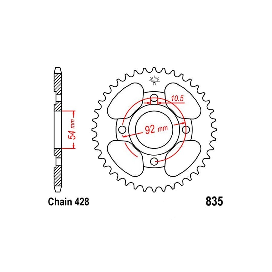 Service Moto Pieces|Transmission - Chaine - DID - HD 428-128 maillons - noire|Chaine 428|39,90 €