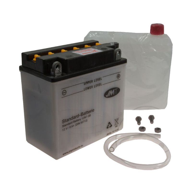 Service Moto Pieces|Batterie - 12v - Acide - 12N7-3B - JMT/6ON|Batterie - Acide - 12 Volt|40,52 €