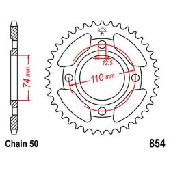 Service Moto Pieces|Transmission - Chaine - DID - 520 - 102 maillons - Noir/Or - Ouvert|Chaine 520|108,00 €