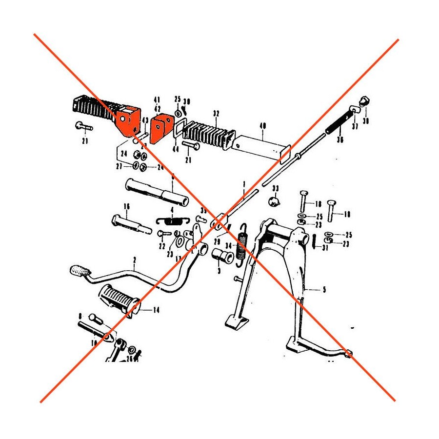 Cale pied - Support de fixation - (x1)