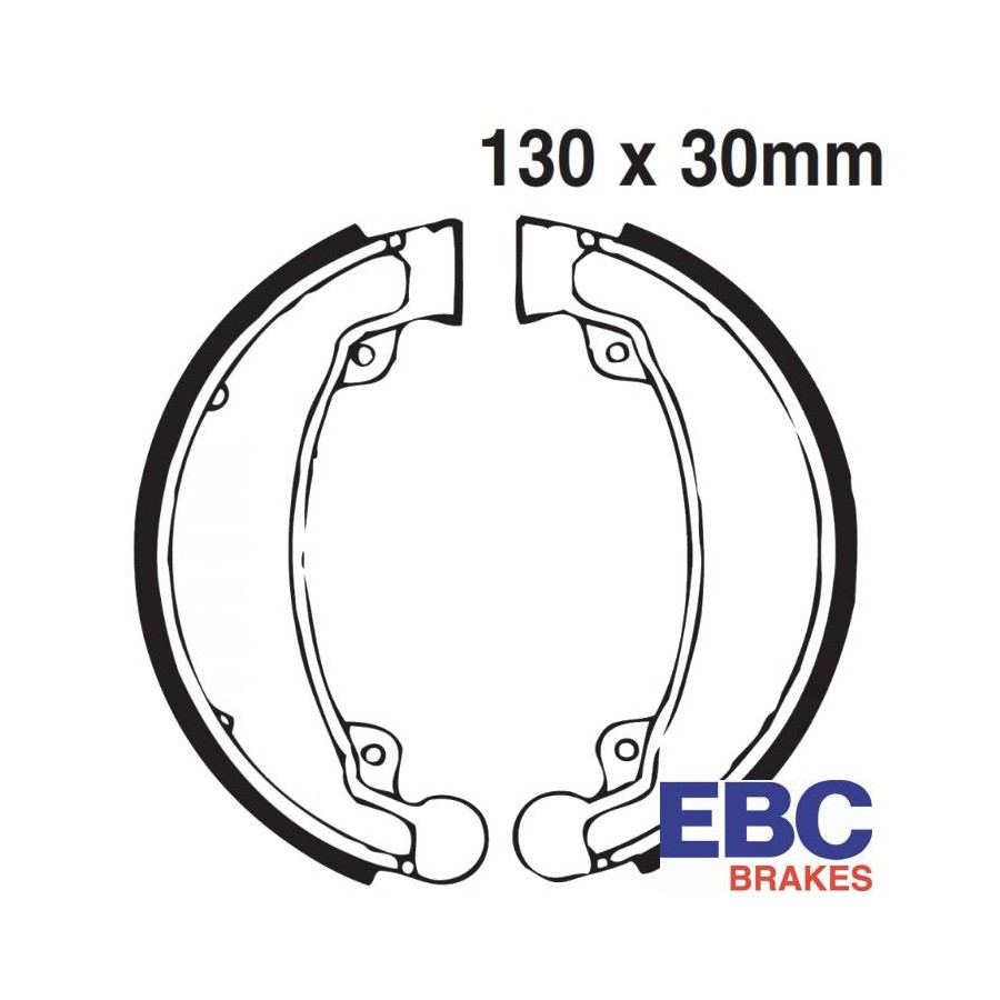 Service Moto Pieces|Frein - Machoire + ressort - EBC - (130x30) - H310 - CB125-185/CM185/CM200..... |Machoire|23,20 €