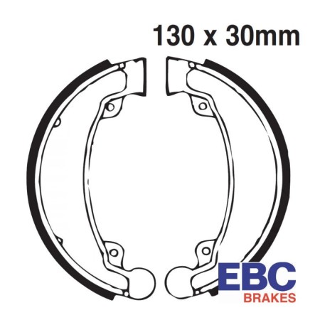 Frein - Machoire + ressort - EBC - (130x30) - H310 - CB125-185/CM185/CM200..... 