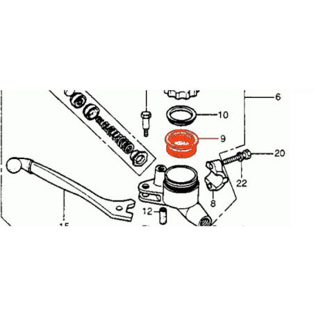 Service Moto Pieces|Frein - Maitre cylindre - Membrane de reservoir - Bocal rond|Maitre cylindre Avant|4,44 €