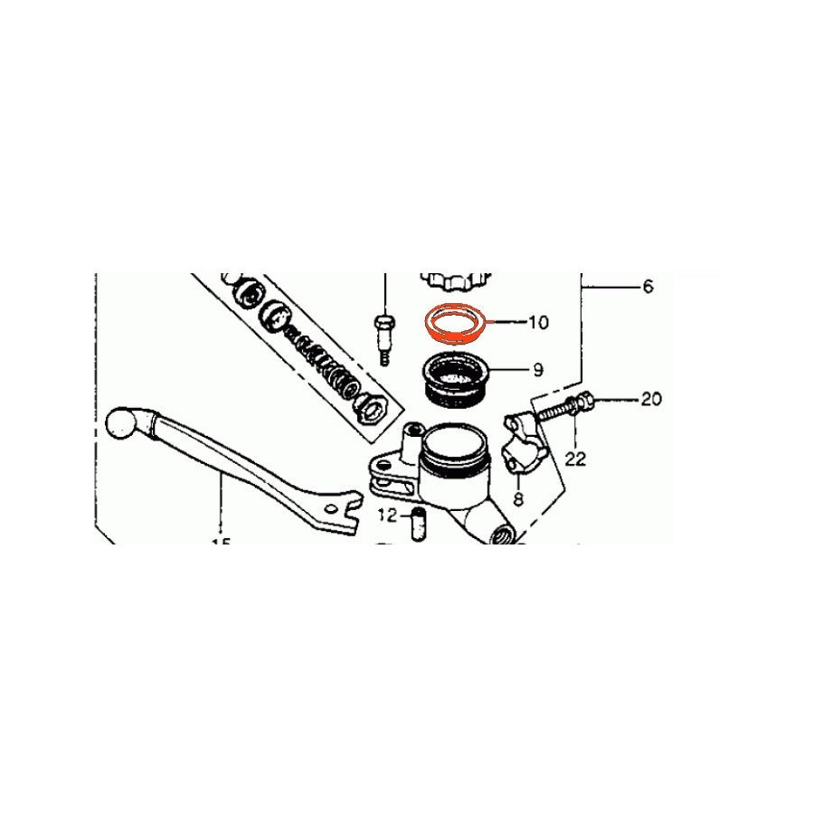 Service Moto Pieces|Frein - Maitre cylindre - 4 vis - couvercle de Reservoir - bocal Avant|Maitre cylindre Avant|19,90 €