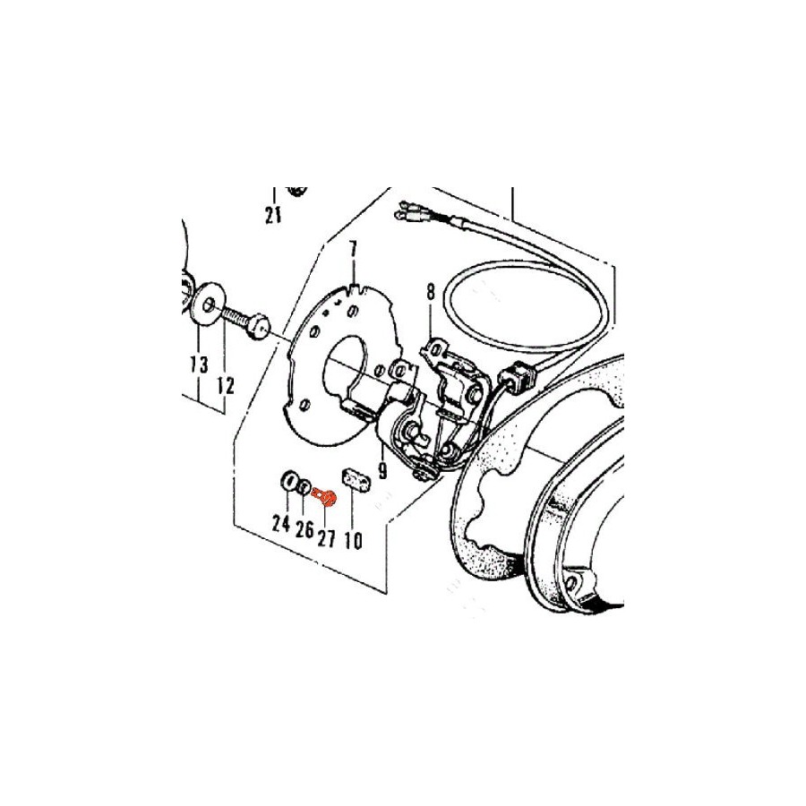 Allumage - Vis platinée - Vis de fixation - M4 x5mm - INOX