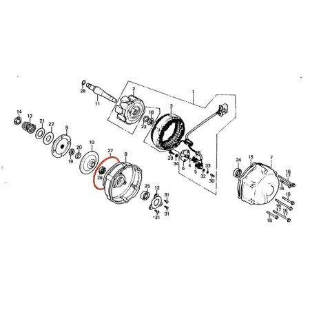Alternateur - Joint de Carter - CBX1000