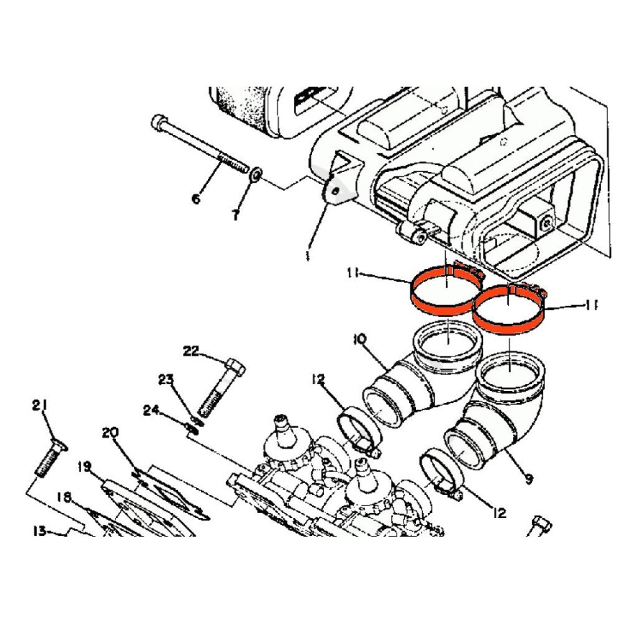 Service Moto Pieces|Filtre a air - CBR600 - (PC19/PC23) - EMGO|Filtre a Air|21,30 €