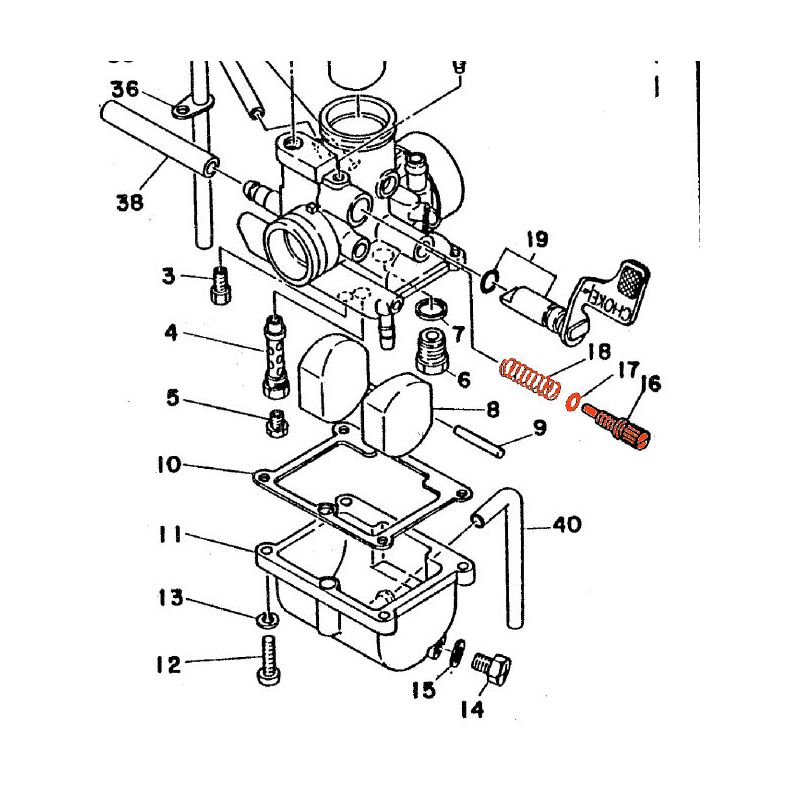 Service Moto Pieces|Carburateur - Vis de reglage - ralenti - RD125 / RD200|1977 - RD200 DX|6,91 €