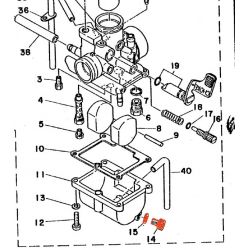 Carburateur - Vis de reglage - ralenti - RD125 / RD200