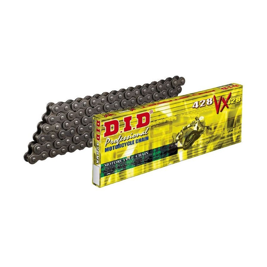 Transmission - Chaine - DID-HD - 428-108 maillons - Noire - RV90