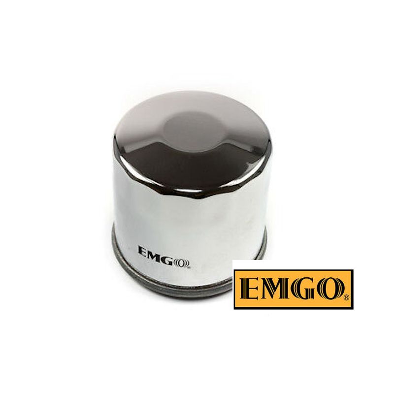 Filtre a huile - EMGO - EMG-138 - Chrome - GSX/SV/DL...VX 650/750/ ..../1100/1500 ....