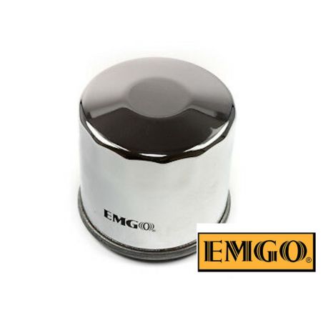 Filtre a huile - EMGO - EMG-138 - Chrome - GSX/SV/DL...VX 650/750/ ..../1100/1500 ....