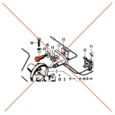 Clignotant - Vis de fixation support -  CB50/125/250/400/....