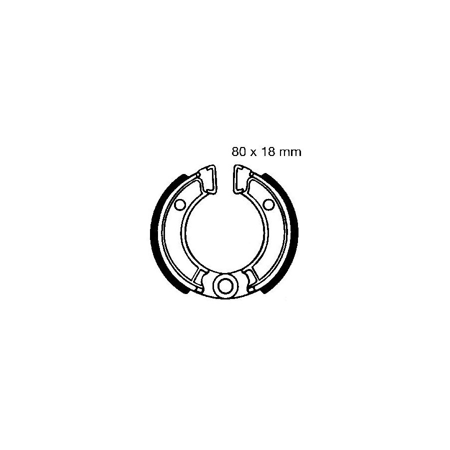 Service Moto Pieces|Frein - Machoires AV/AR - 110x25 - EBC-H303 / TRW-MCS800|Machoire|15,90 €