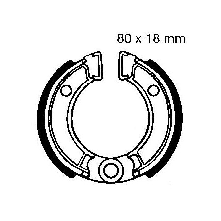 Service Moto Pieces|Frein - Machoire - Avant - 80 x18mm - 45120-147-010|Machoire|15,90 €