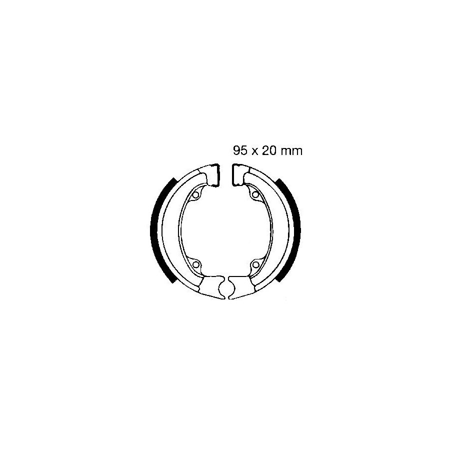 Service Moto Pieces|Frein - Machoire - Arriere EBC - 180x30mm - CB450/500/550|Machoire|52,30 €