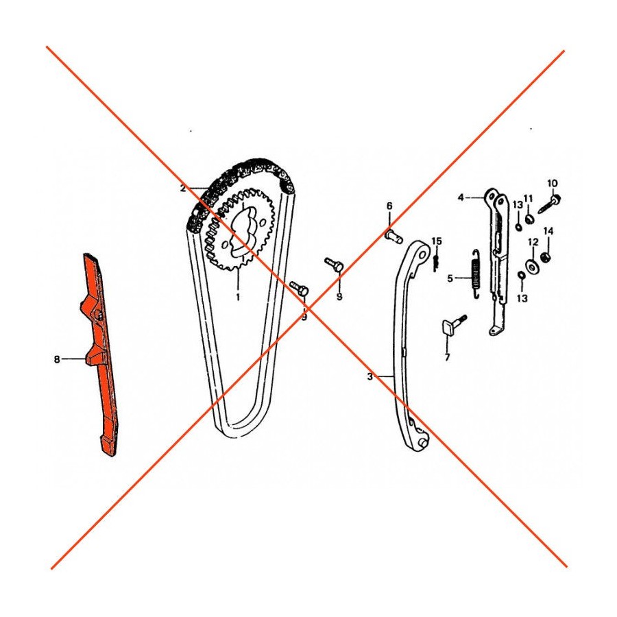 Service Moto Pieces|Distribution - Vis de reglage Tendeur de chaine - CB250N/T - CB400N/T|Distribution|13,20 €