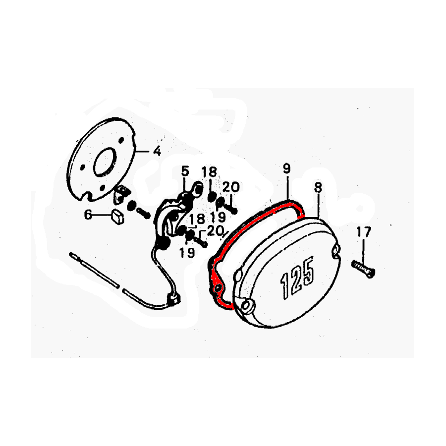 Service Moto Pieces|Moteur - Joint a levre - (spy) - doigt allumage - 15x24x5mm|Joint - Carter|4,90 €