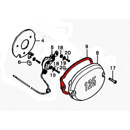 Service Moto Pieces|Carter - Allumage - joint|Joint - Carter|3,50 €