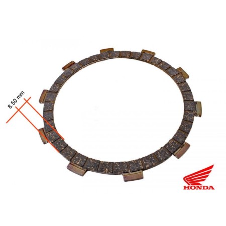 Service Moto Pieces|Embrayage - Disque Garni - de friction "B" - (x1) - HONDA ...175...250...400...500...650...750...|Disque - Garni - Lisse |20,80 €