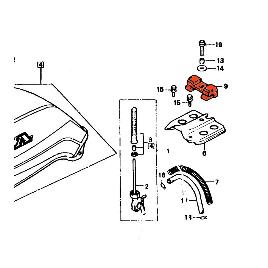 Service Moto Pieces|Kit reparation robinet essence - GSF1200 ...  - EN500 ..... ZR7 ...|Reservoir - robinet|31,20 €