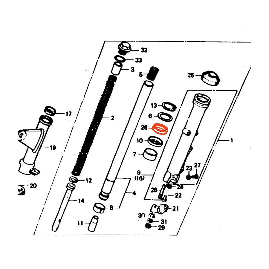 Fourche - Joint Spy - ø33x46x10.5 mm (2pcs)