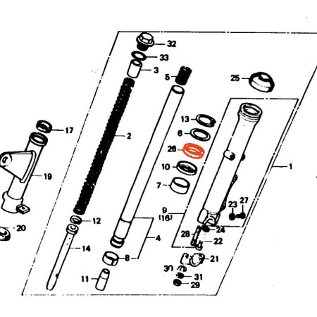 Fourche - Joint Spy - ø33x46x10.5 mm (2pcs) - 91255-369-000