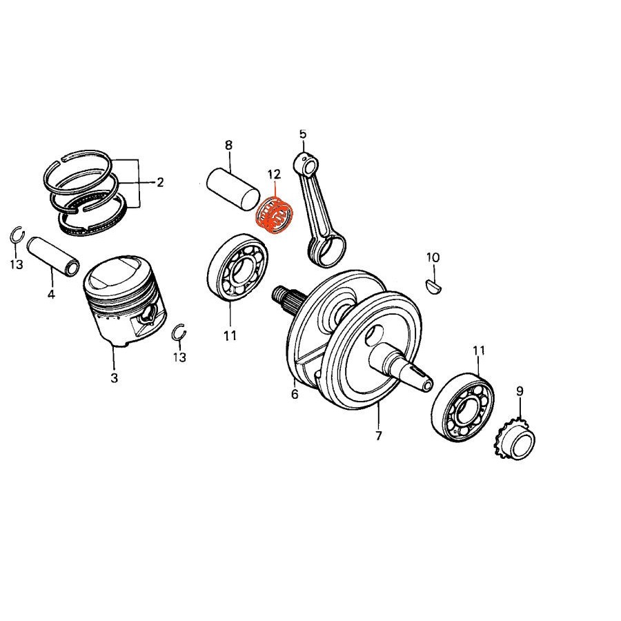 Service Moto Pieces|Transmission - Couronne - insert de centrage|amortisseur de couple|16,90 €