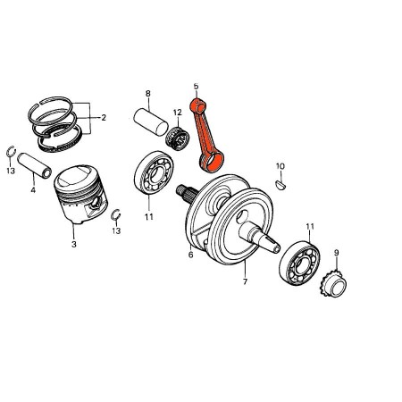 Moteur - Bielle - CB... - CG .. - XL125K