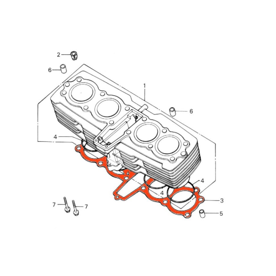 Service Moto Pieces|Moteur - Joint d'embase - CB750C/K/F - CB900F|embase|8,90 €