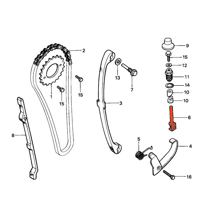 Service Moto Pieces|XL200 R - (MD06)