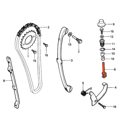 Service Moto Pieces|Moteur - Distribution - Poussoir - CB125 ... - ... - XL125 ...|1977 - CB125 N|22,10 €