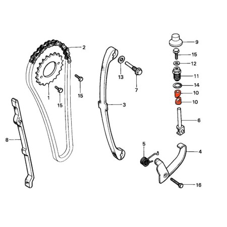 Service Moto Pieces|Moteur - Distribution - collier de blocage - (x1) - CB125 ... - ... - XL125 ...|1977 - CB125 N|6,20 €