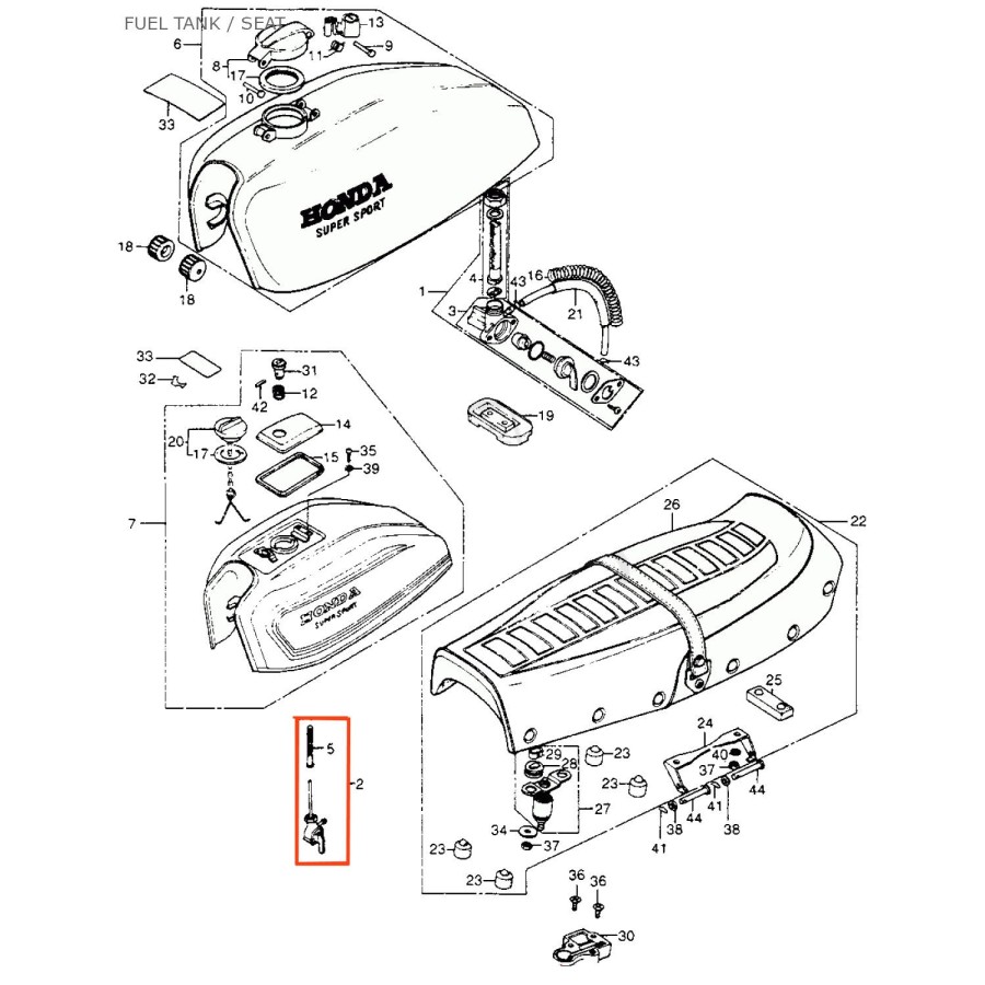 Service Moto Pieces|Robinet essence - M14 x1.0 - sortie a droite|04 - robinet|78,00 €