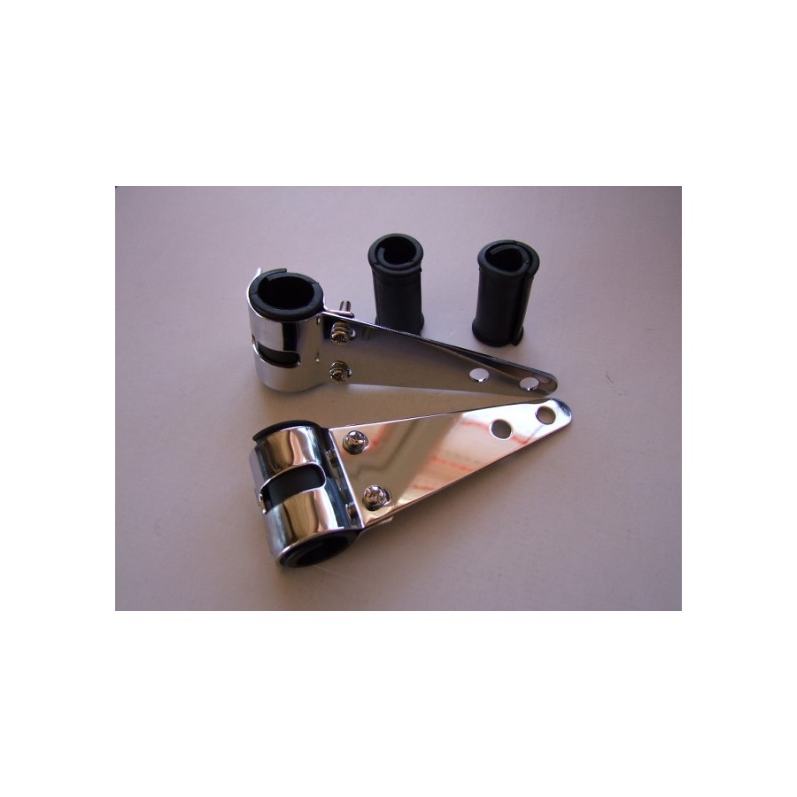 Service Moto Pieces|Phare - Support  - Fourche ø 30-38 mm - Droit chrome|Phare-Optique|23,98 €