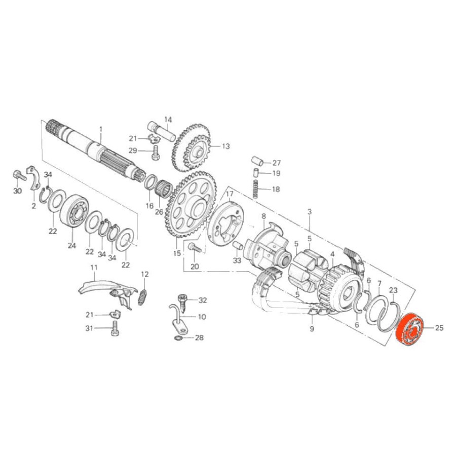 Service Moto Pieces|Moteur - Transmission - Amortisseur de couple - (x8) - CB350-400-500-550-650K four|Transmission - boite a vitesse|57,60 €