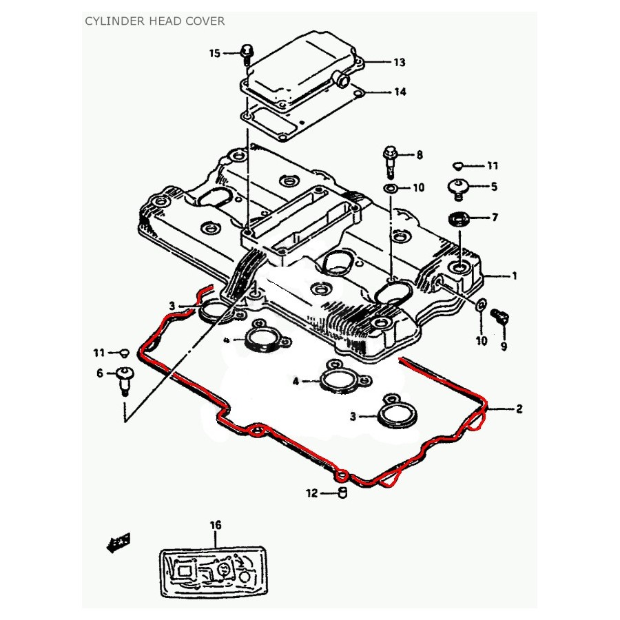 Moteur - Joint Couvre Culasse - 1117306B020