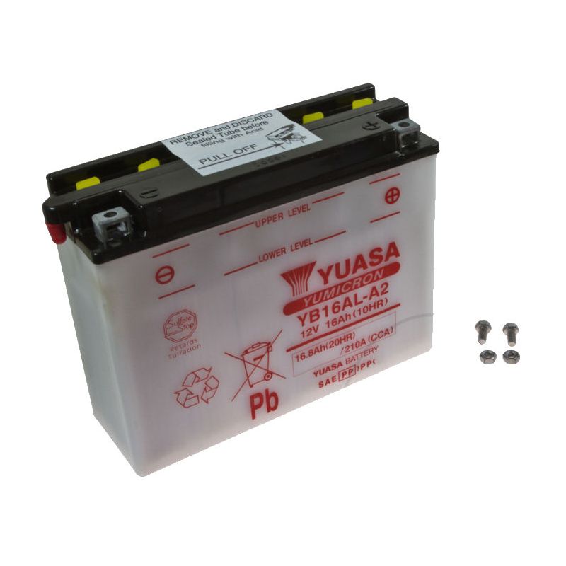 Service Moto Pieces|Batterie - 12V - Acide - YB16AL-A2 - Yuasa -|Batterie - Acide - 12 Volt|112,32 €
